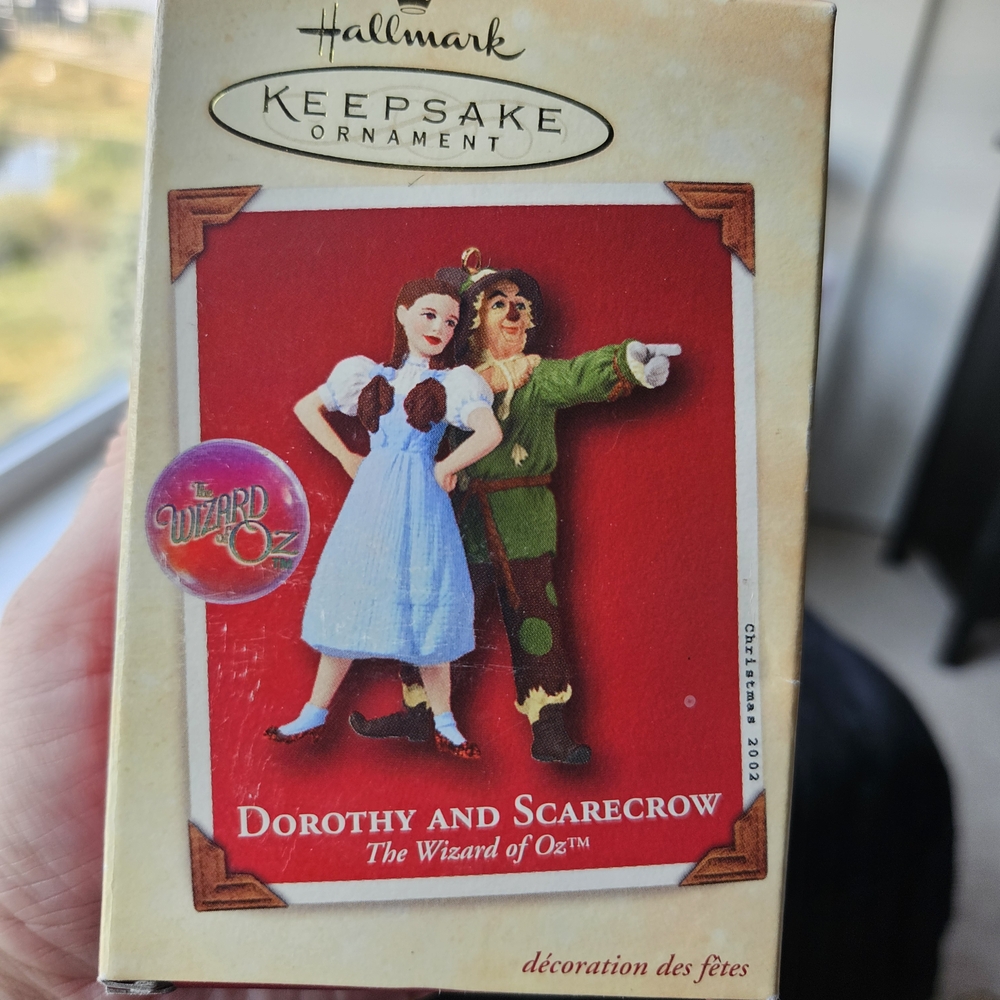 Hallmark Keepsake Ornament - Dorothy in Blue and Scarecrow in Green
